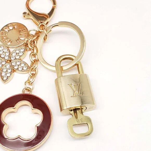 Authentic Louis Vuitton Lock & Key with unbranded Bagcharm, Keycharm, Keychain - Picture 6 of 7